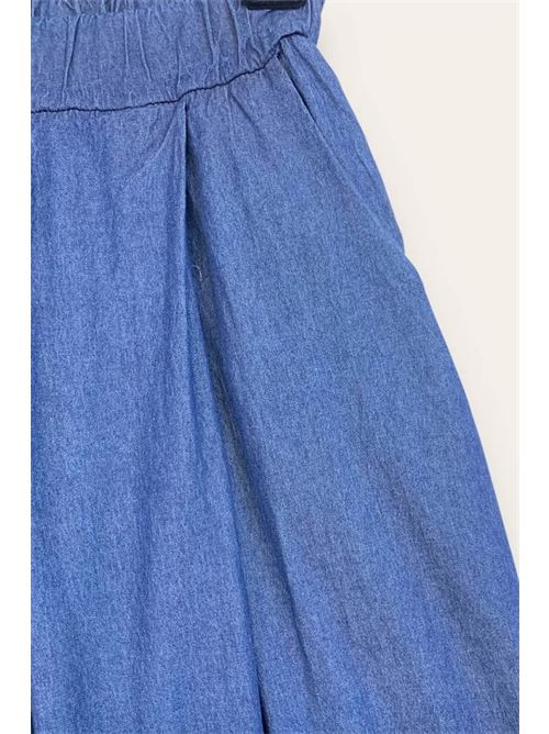 Pantalone a palazzo in jeans chambray LOVEme | ZZ-12794/Blue Jeans